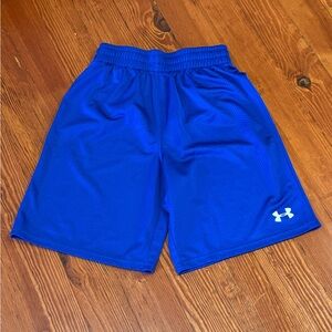 #9 Youth Large Under Armour Blue Athletic Shorts girls boys basketball